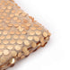 54inch x 4 Yards Matte Champagne Big Payette Sequin Mesh Base Fabric Roll