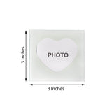 2 Pack | 3" Heart Shaped Picture Frame Party Favors, Square Glass Coasters, Gift Wrapped With Thank 