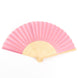 5 Pack Dusty Rose Asian Silk Folding Fans Party Favors, Oriental Folding Fan Favors#whtbkgd