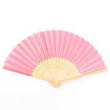 5 Pack Dusty Rose Asian Silk Folding Fans Party Favors, Oriental Folding Fan Favors#whtbkgd