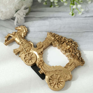 Cherish Your Special Day with a Gold Horse Carriage Resin Picture Frame Cherish Your Special Day with a Gold Horse Carriage Resin Picture Frame