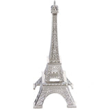 10inch Silver Metal Eiffel Tower Table Centerpiece, Decorative Cake Topper#whtbkgd