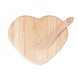 Heart Bamboo Brie Cheese Board Knife Set Party Favor Clear Gift Box, Ribbon Thank You Tag#whtbkgd