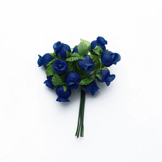 Enhance Your Event Decor with Royal Blue Wired Rose Flowers
