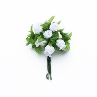 Enhance Your Wedding Decor with White Wired Rose Flowers