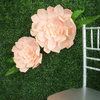 Blush Soft Foam Craft Daisy Flower Heads - Add Elegance to Your Decor