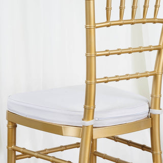 Enhance Your Event Decor with the 1.5" Thick Silver Chiavari Chair Pad