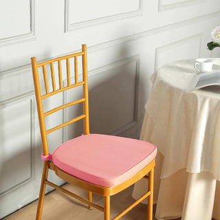 Create an Unforgettable Event with the Dusty Rose Chiavari Chair Pad