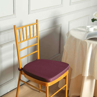 Enhance Your Event with the Burgundy Chiavari Chair Pad Enhance Your Event with the Burgundy Chiavari Chair Pad