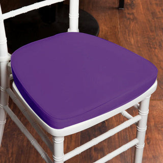 Enhance Your Event Decor with the 1.5" Thick Purple Chiavari Chair Pad