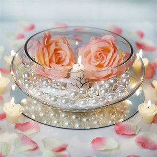Elegant and Versatile 10" Floating Candle Glass Bowl Centerpiece Elegant and Versatile 10" Floating Candle Glass Bowl Centerpiece