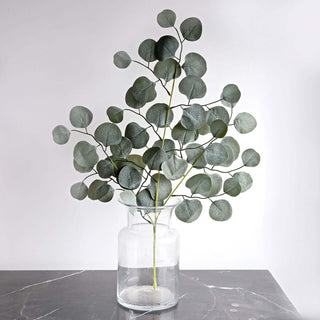 Add Life to Your Decor with Frosted Green Artificial Silk Eucalyptus Leaf Branches Add Life to Your Decor with Frosted Green Artificial Silk Eucalyptus Leaf Branches