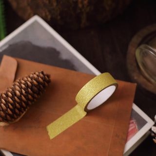 Versatile and Durable Gold Washi DIY Craft Glitter Tape