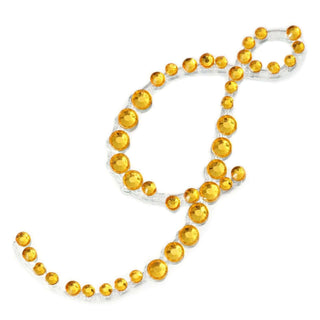 Add a Touch of Elegance with the 1.5" Gold Rhinestone Monogram Letter Jewel Sticker Add a Touch of Elegance with the 1.5" Gold Rhinestone Monogram Letter Jewel Sticker