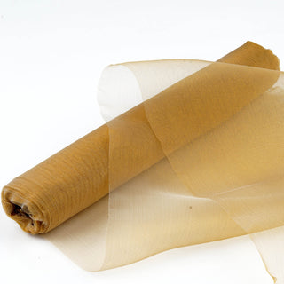 Transform Your Event Decor with Gold Sheer Chiffon Fabric
