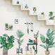Green Potted Plants/Planters Wall Decals, Peel & Stick Decor Stickers