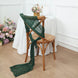 5 Pack | Hunter Emerald Green Gauze Cheesecloth Boho Chair Sashes - 16inch x 88inch