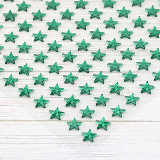 Add a Touch of Elegance with Hunter Green Star Rhinestone Stickers