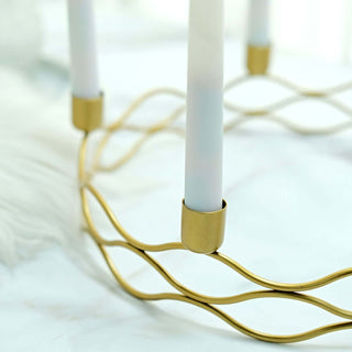 Glamorous Gold Candle Holder for Festive Decor Glamorous Gold Candle Holder for Festive Decor