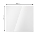 8 inch Clear Plexiglass Sheet, DIY Acrylic Sheets Sign Board With Protective Film - 3mm Thick