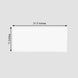 2 Pack | 32x11inch White Acrylic DIY Sign Board Plexiglass Sheets, Rectangular Side Plates