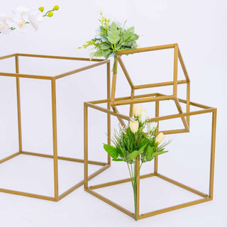 Stylish Gold Metal Frame Wedding Flower Stands Stylish Gold Metal Frame Wedding Flower Stands
