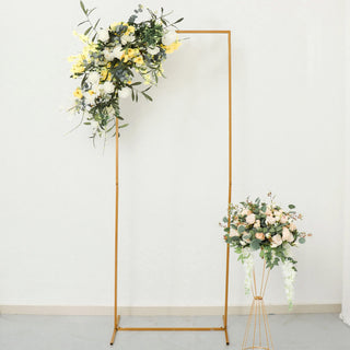 6.5ft Gold Metal Frame Wedding Arch