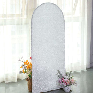 Create a Magical Atmosphere with the 5ft Silver Shimmer Tinsel Chiara Backdrop Stand Cover Create a Magical Atmosphere with the 5ft Silver Shimmer Tinsel Chiara Backdrop Stand Cover