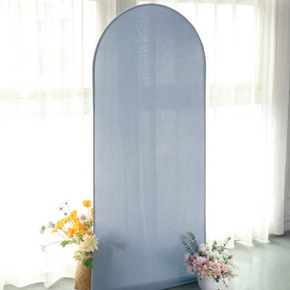 6ft Matte Dusty Blue Spandex Fitted Chiara Backdrop Stand Cover