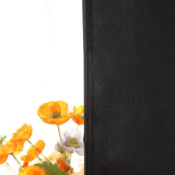 6ft Matte Black Spandex Fitted Chiara Backdrop Stand Cover For Round Top Wedding Arch