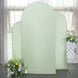 Set of 3 | Matte Sage Green Spandex Fitted Chiara Backdrop Stand Cover For Round Top