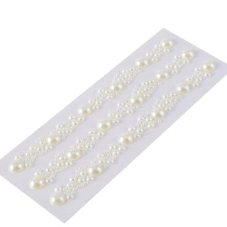 Ivory Self Adhesive Pearl Rhinestone Stickers for Elegant Wedding Decorations Ivory Self Adhesive Pearl Rhinestone Stickers for Elegant Wedding Decorations