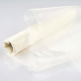 Ivory Sheer Chiffon Fabric Bolt - Add Elegance to Your Event Decor Ivory Sheer Chiffon Fabric Bolt - Add Elegance to Your Event Decor