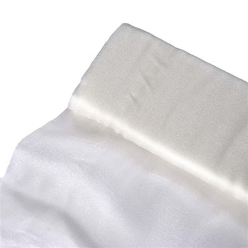54"x10yd Ivory Solid Sheer Chiffon Fabric Bolt, DIY Voile Drapery Fabric