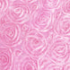 72x72inch Pink 3D Rosette Satin Table Overlay, Square Tablecloth Topper#whtbkgd
