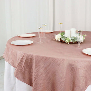 Versatile and Stylish Accordion Crinkle Taffeta Table Overlay Versatile and Stylish Accordion Crinkle Taffeta Table Overlay