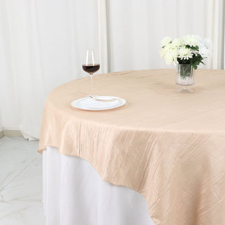 Versatile and Stylish Beige Tablecloth Topper for Any Occasion