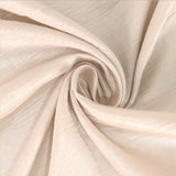 72x72Inch Beige Accordion Crinkle Taffeta Table Overlay, Square Tablecloth Topper#whtbkgd
