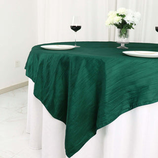 Luxurious Accordion Crinkle Taffeta Table Overlay for Any Occasion Luxurious Accordion Crinkle Taffeta Table Overlay for Any Occasion