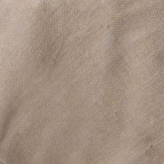 Close-up of textured beige fabric showing intricate weave details.