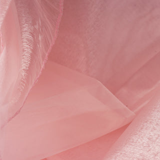 Blush Organza Square Table Overlay - The Perfect Addition to Your Table Decor