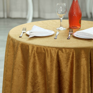 Transform Your Tablescapes with the Gold Premium Soft Velvet Table Overlay