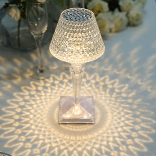 10" LED Acrylic Crystal Cup Shape Touch Control Lampshade Table Lamp - Elegant and Versatile