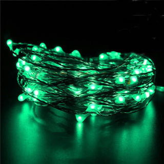 Add a Whimsical Glow to Your Space with 90" Green Starry Bright LED String Lights