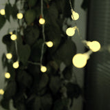 16ft | 50 Warm White Frosted Bulb Remote Battery LED Fairy String Lights