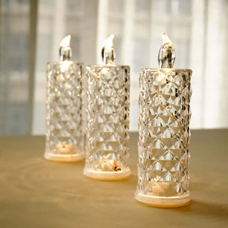Battery Operated Diamond Pillar Night Light for Any Occasion Battery Operated Diamond Pillar Night Light for Any Occasion