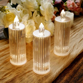 Warm White Clear LED Acrylic Diamond Flameless Candle Lamps Warm White Clear LED Acrylic Diamond Flameless Candle Lamps
