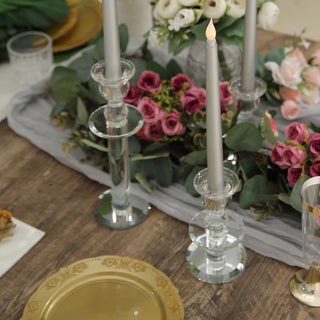 Silver LED Taper Candles: The Perfect Decorative Accent
