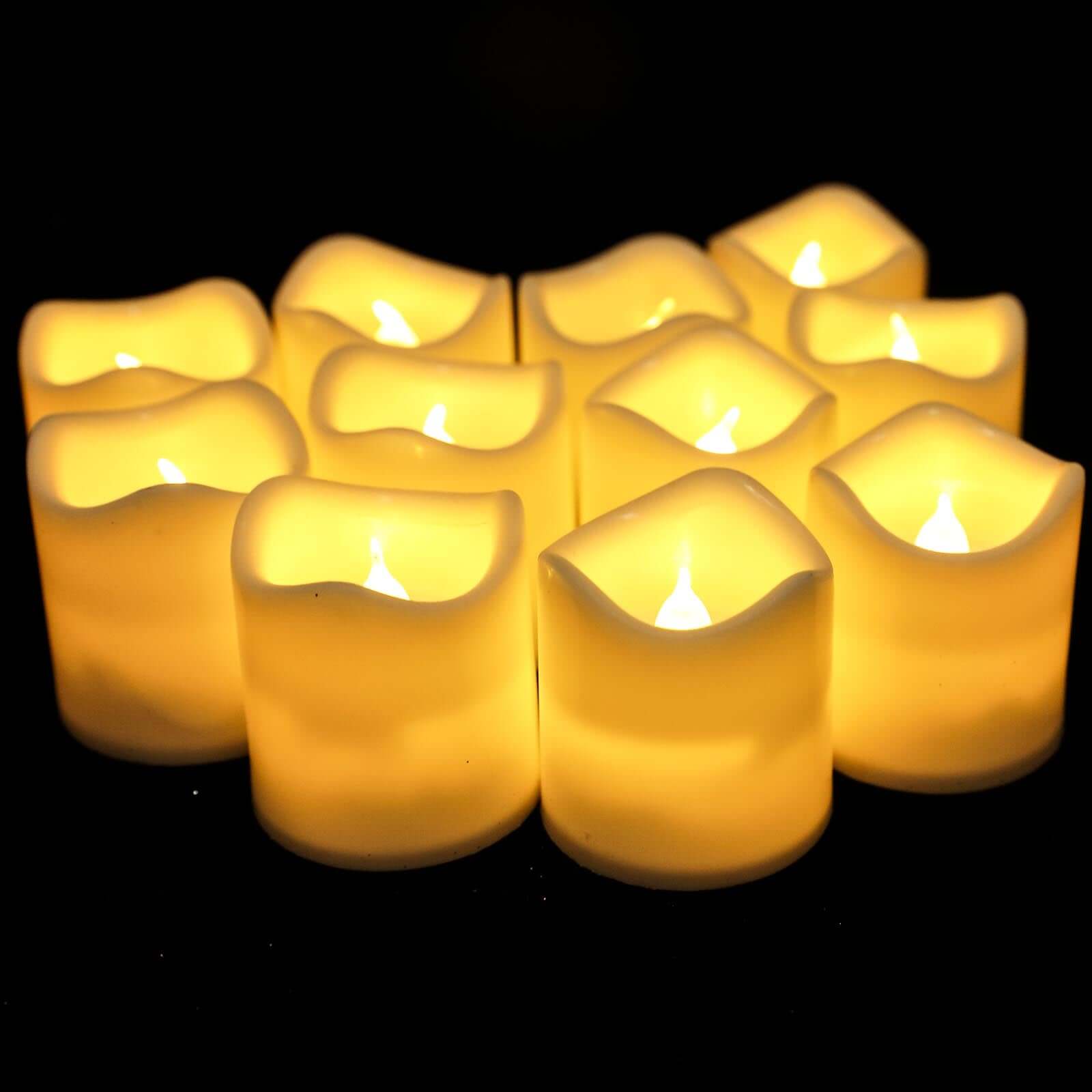 White Flameless Candles LED | Battery Operated Votive Candles