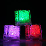 12 Pack 7 Color Changing Light Up LED Submersible Waterproof Ice Cubes With & On/Off Switch